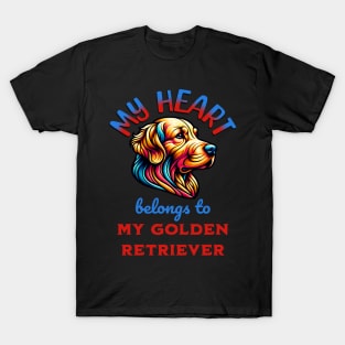 My Heart Belongs to my Golden Retriever T-Shirt